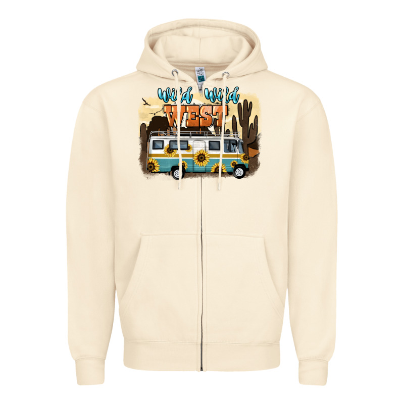 Wild Wild West Zipper Hoodie by NancyCooperArtShop | Teevron