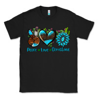 Black peace love  gemstone Classic Tee - AdoDesignShop