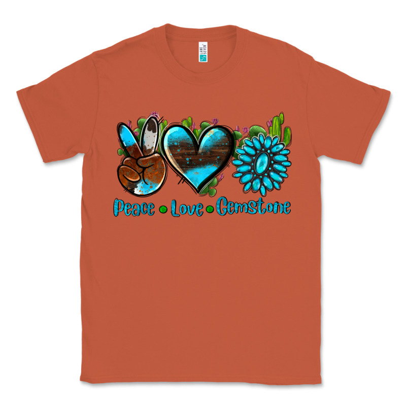 Peace Love  Gemstone Classic Tee by AdoDesignShop | Teevron