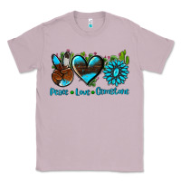Lilac peace love  gemstone Classic Tee - AdoDesignShop