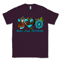 Plum peace love  gemstone Classic Tee - AdoDesignShop
