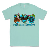 Seafoam peace love  gemstone Classic Tee - AdoDesignShop