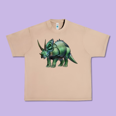 Dinosaur Triceratops Urban Heavy Tee Designed By Artiststas