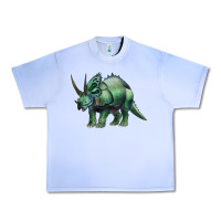 Grape Ice dinosaur triceratops Urban Heavy Tee - Artiststas