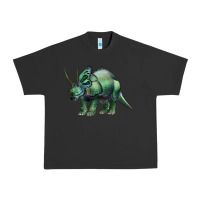 Pigment Black dinosaur triceratops Urban Heavy Tee - Artiststas