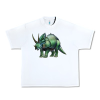 White dinosaur triceratops Urban Heavy Tee - Artiststas