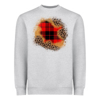 Heather Grey christmas patch Heavyweight Sweatshirt - JahusDesignShop