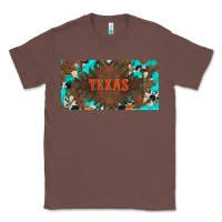 Chestnut western texas and bullskulls with turquoise and leopard licanse plate Classic Tee - Artiststas