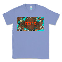 Colony Blue western texas and bullskulls with turquoise and leopard licanse plate Classic Tee - Artiststas
