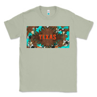 Matcha western texas and bullskulls with turquoise and leopard licanse plate Classic Tee - Artiststas