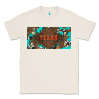 Natural western texas and bullskulls with turquoise and leopard licanse plate Classic Tee - Artiststas
