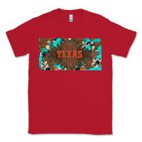 Red western texas and bullskulls with turquoise and leopard licanse plate Classic Tee - Artiststas