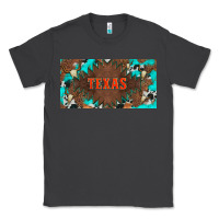 Smoke western texas and bullskulls with turquoise and leopard licanse plate Classic Tee - Artiststas
