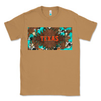 Toasted Coconut western texas and bullskulls with turquoise and leopard licanse plate Classic Tee - Artiststas