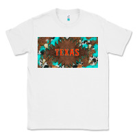 White western texas and bullskulls with turquoise and leopard licanse plate Classic Tee - Artiststas