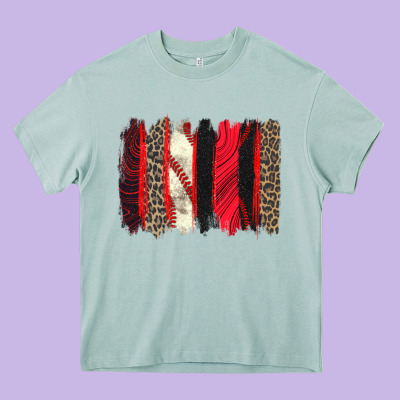 Baseball Brushstroke Heavy Core Tee Designed By Zillion Design Studio