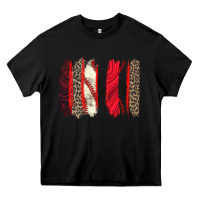 Black baseball brushstroke Heavy Core Tee - Zillion Design Studio