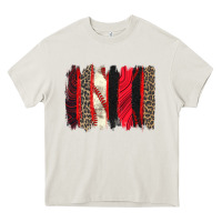 Cream baseball brushstroke Heavy Core Tee - Zillion Design Studio