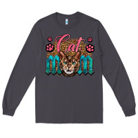 Smoke Western Cat Mom Long Sleeve Tee - LillyAllenDesigns