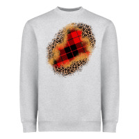 Heather Grey christmas patch Heavyweight Sweatshirt - JahusDesignShop