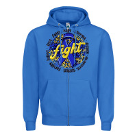 True Royal fight colorectal cancer Zipper Hoodie - NancyCooperArtShop