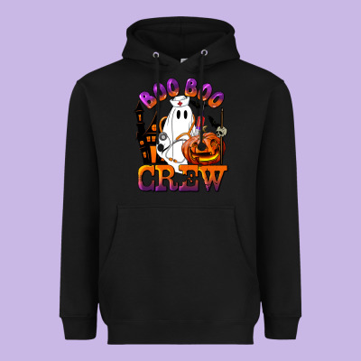 Boo Boo Crew Nurse Heavyweight Hoodie Designed By Lillyallendesigns