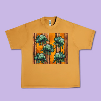 Dinosaur Triceratops Urban Heavy Tee Designed By Artiststas