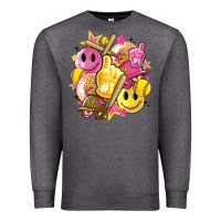 Charcoal Heather retro softball Premium Sweatshirt - Artiststas