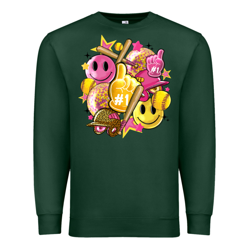 Retro Softball Premium Sweatshirt by Artiststas | Teevron