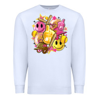 White retro softball Premium Sweatshirt - Artiststas