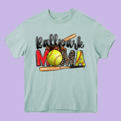 Ballpark Mama Softball Heavy Core Tee Designed By Zillion Design Studio