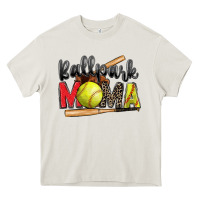 Cream ballpark mama softball Heavy Core Tee - Zillion Design Studio
