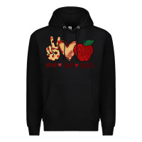 Black Peace Love Teach Premium Hoodie - Bettercallsaul