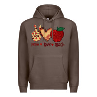 Coffee Peace Love Teach Premium Hoodie - Bettercallsaul