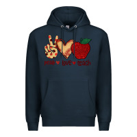 Navy Peace Love Teach Premium Hoodie - Bettercallsaul
