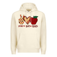 Sandshell Peace Love Teach Premium Hoodie - Bettercallsaul