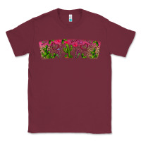 Burgundy Stuck On You Classic Tee - CowhideDigitalArt