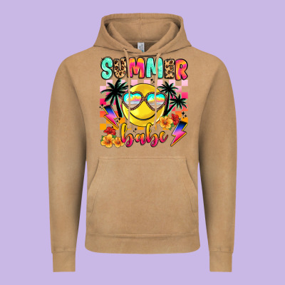 Summer Babe Vintage Hoodie Designed By Jahusdesignshop