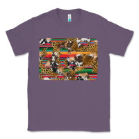 Lavender western serape cowhide and leopard background Classic Tee - Artiststas