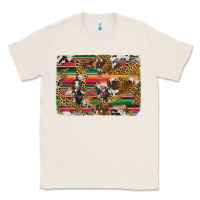 Natural western serape cowhide and leopard background Classic Tee - Artiststas