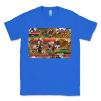 True Royal western serape cowhide and leopard background Classic Tee - Artiststas