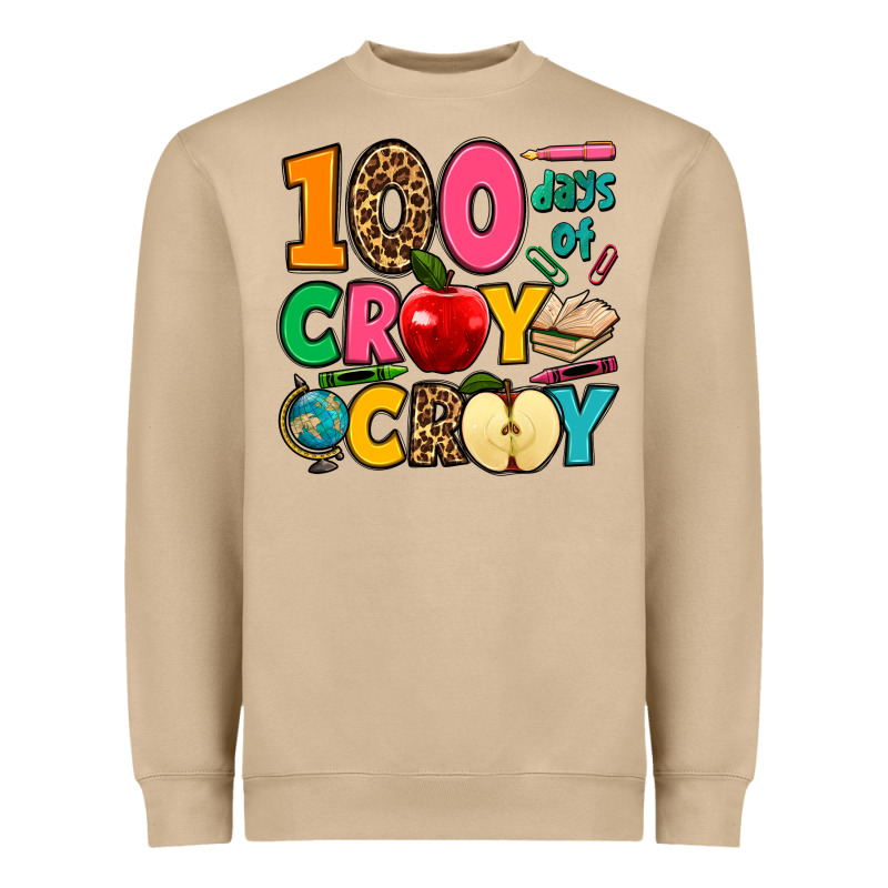 100 Days Of Cray Cray Heavyweight Sweatshirt by Jasminsmagicworld | Teevron