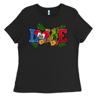 Black love haitian republic Ladies Tee - RanaPortraitStore