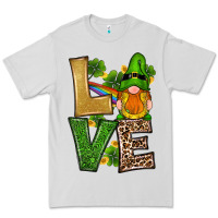 Dove Grey st patricks day gnomes shamrock love Premium Tee - RanaPortraitStore