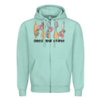 Seafoam choose your weapon Zipper Hoodie - MaliasSmallBusiness