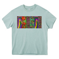 Arona Mardi gras brushstrokes crawfish fleur de lis Heavy Core Tee - RanaPortraitStore