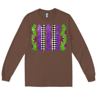Chestnut mardi gras brushstrokes Long Sleeve Tee - Jasminsmagicworld