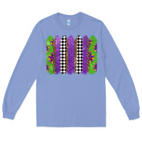 Colony Blue mardi gras brushstrokes Long Sleeve Tee - Jasminsmagicworld