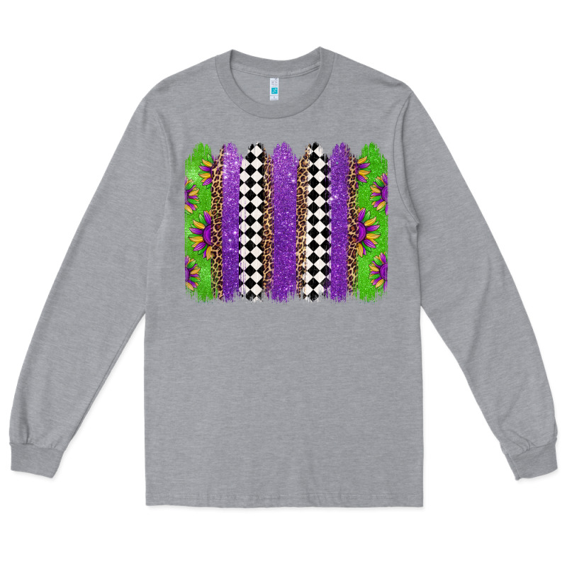 Mardi Gras Brushstrokes Long Sleeve Tee by Jasminsmagicworld | Teevron