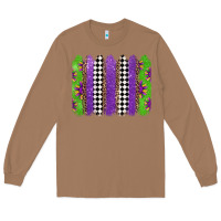 Toasted Coconut mardi gras brushstrokes Long Sleeve Tee - Jasminsmagicworld